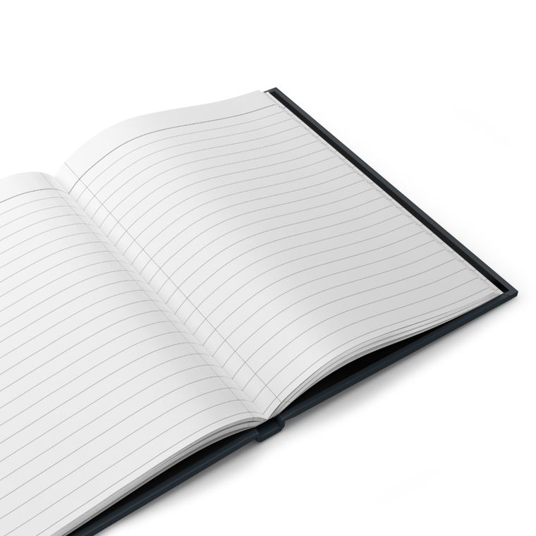 Lined pages inside